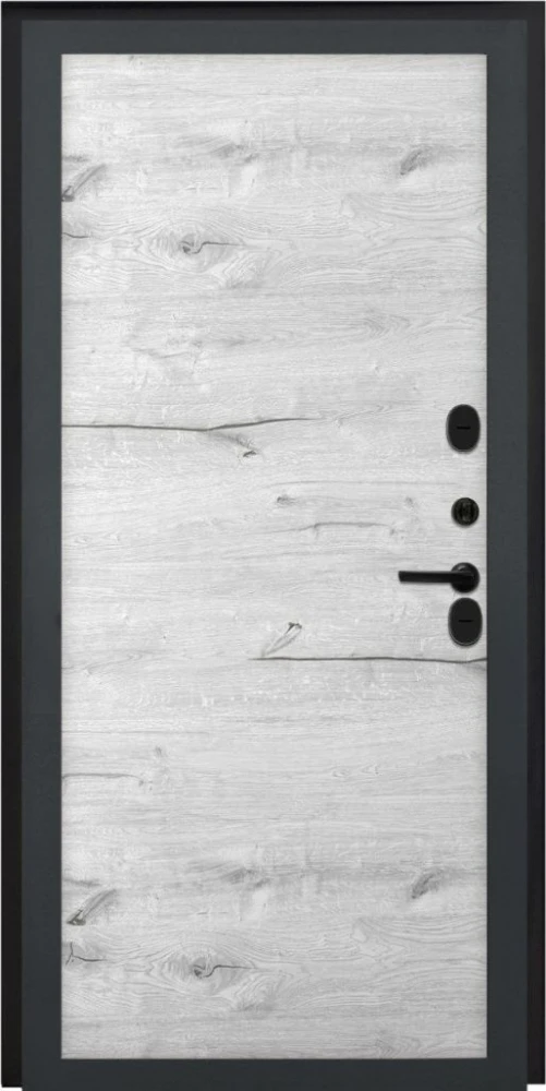 Входная дверь ДвериПРО Термо медный антик Без фрезеровки Дуб арктик горизонт DPRO222667 внутренняя сторона